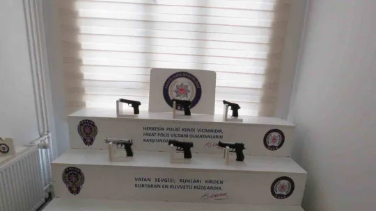 Kocaeli'de 34 silah ele geçirildi