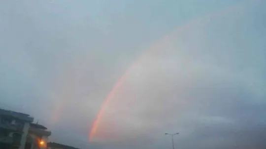 Kocaeli'de çifte gökkuşağı hayran bıraktı