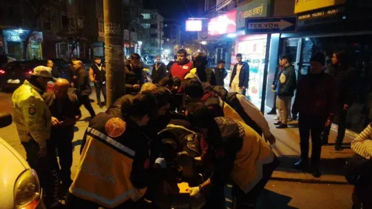 Kocaeli'de yeni yılla birlikte kazalar peş peşe geldi: Motosiklet sürücüsü böyle savruldu