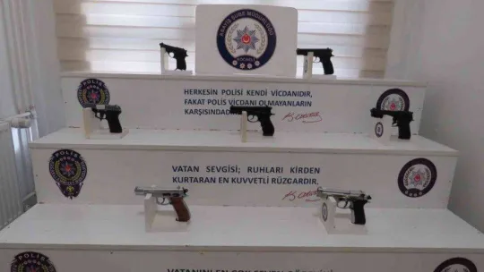 Kocaeli'nde 32 adet silah ele geçirildi