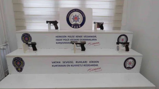 Kocaeli'nde 32 adet silah ele geçirildi