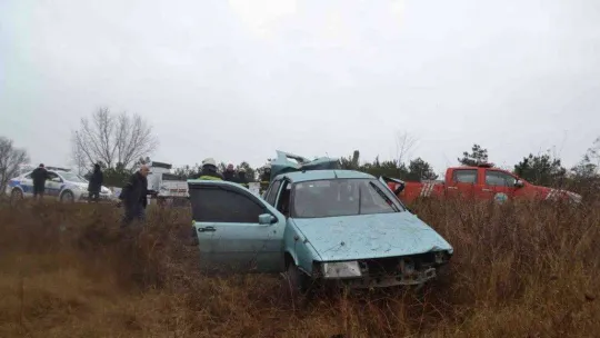 Köpeğe çarpmamak için manevra yapıp tarlaya girdi, aracının başında gözyaşı döktü