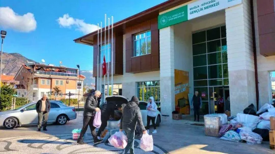 Köyceğiz'de depremzedeler için yardım kampanyası devam ediyor