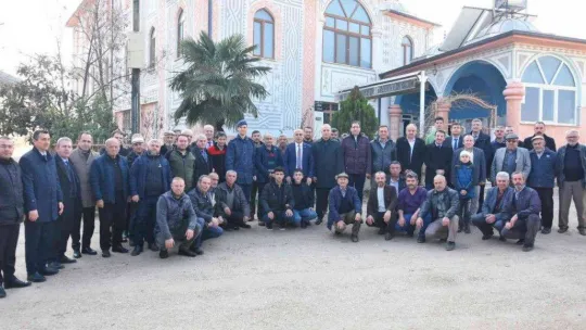 Köylülerden başkana muhteşem karşılama