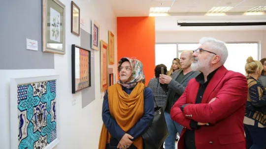 Küçükçekmece'de Güzel sanatlar akademisi öğrencileri'nden 'gelenek' resim sergisi