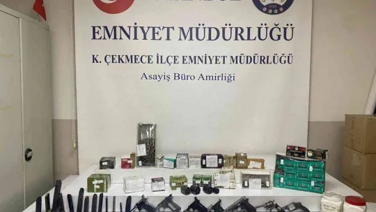 Küçükçekmece'de yasa dışı silah imalathanesine operasyon