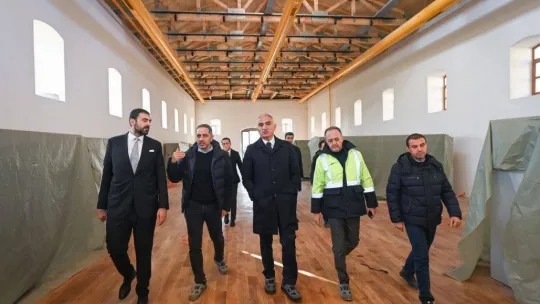 Kültür ve Turizm Bakanı Ersoy, Rami Kışlası'nda incelemelerde bulundu