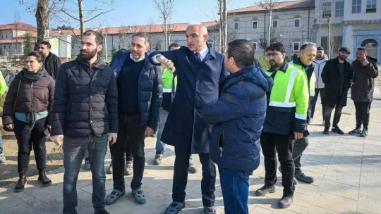 Kültür ve Turizm Bakanı Ersoy, Rami Kışlası'nda incelemelerde bulundu
