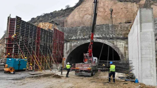 Kuzey Ankara Tüneli'ndeki çalışmaların ilk etabı tamamlanıyor