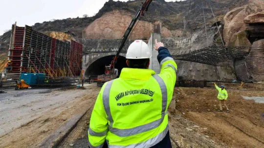 Kuzey Ankara Tüneli'ndeki çalışmaların ilk etabı tamamlanıyor