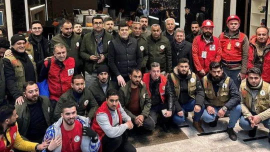 Kuzey Irak'tan Türkiye'ye 186 kişilik arama kurtarma ekibi gönderildi