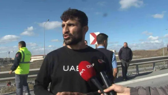 Kuzey Marmara Otoyolu'nda yanan yolcu otobüsü alev topuna döndü