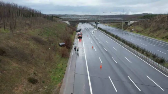 Kuzey Çevre Otoyolunda peş peşe kaza