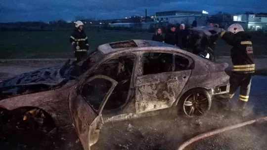 LPG'li otomobil alev topuna döndü