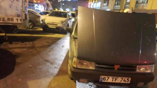 LPG'li otomobil bir anda alev aldı