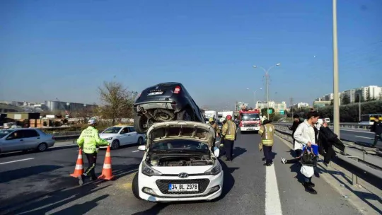 Makas atarken kaza yaptı, faciadan dönüldü