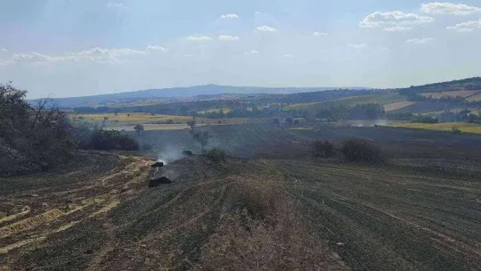 Malkara'da 380 dönüm buğday tarlası kül oldu