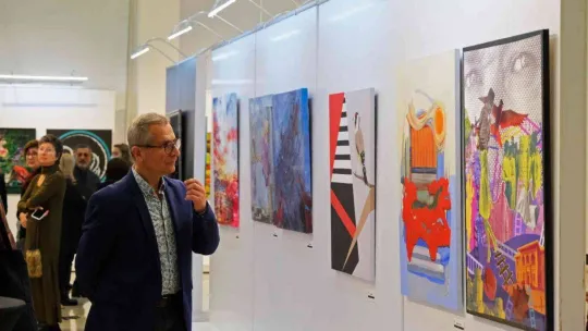 Maltepe'de 80 sanatçıdan Cumhuriyet'in 100.yılına özel sergi