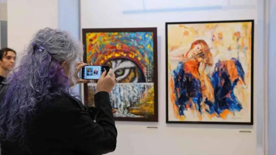 Maltepe'de 80 sanatçıdan Cumhuriyet'in 100.yılına özel sergi