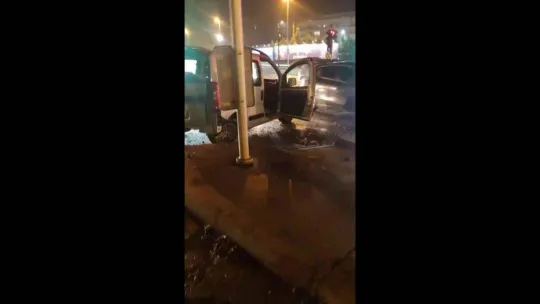 Maltepe'de makas atan sürücü kazaya neden oldu