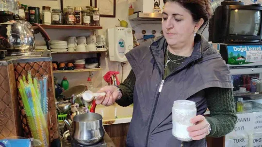 Manda sütünden salep yaptı, çok talep görüyor