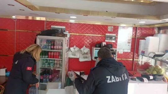 Market, büfe, çiğ köfte ve fast food satış alanlarında denetim yapıldı