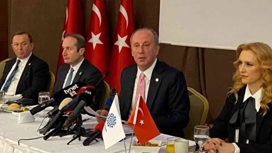 Memleket Partisi Genel Başkanı Muharrem İnce gazetecilerle buluştu