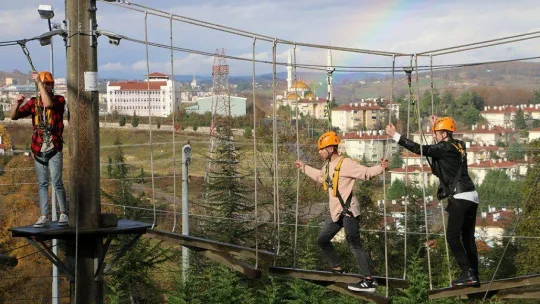 Mesleki eğitim merkezi öğrencileri adrenalinle tanıştı