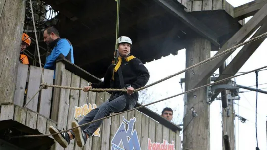 Mesleki eğitim merkezi öğrencileri adrenalinle tanıştı