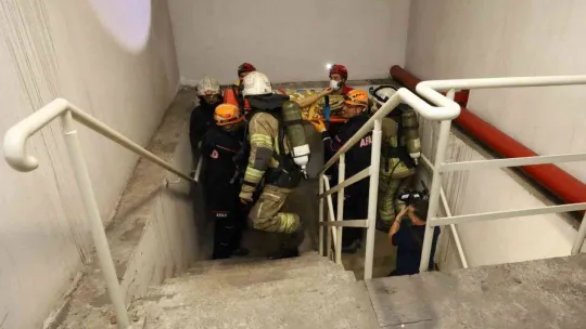 Metroda nefes kesen tatbikat