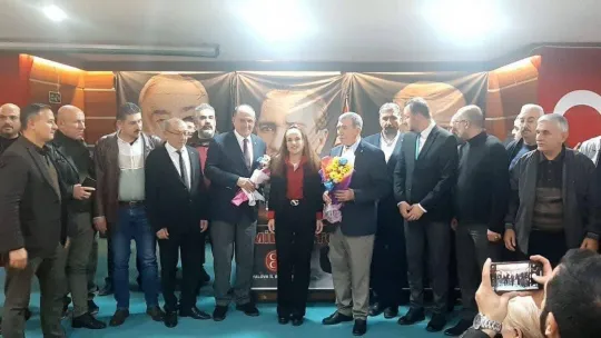 MHP İl Başkanlığı'nda devir teslim töreni