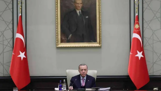 Milli Güvenlik Kurulu (MGK), Cumhurbaşkanı Recep Tayyip Erdoğan'ın başkanlığında Cumhurbaşkanlığı Külliyesinde toplandı.