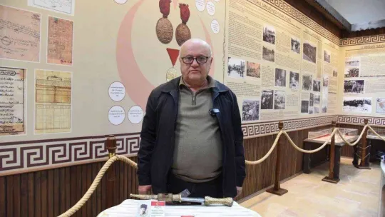 Milli mücadelede kullanılan kama ve istiklal madalyası müzeye bağışlandı