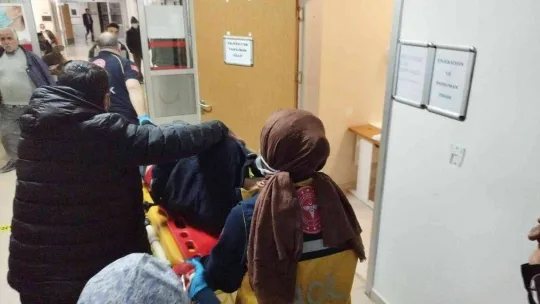 Minibüs çarpan komiser ağır yaralandı