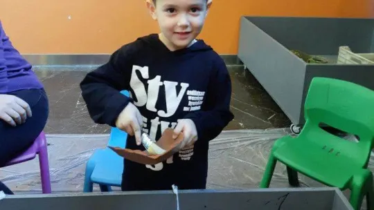 Minik arkeologlar iş başında