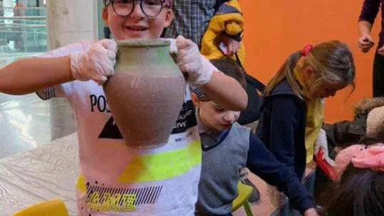 Minik arkeologlar iş başında