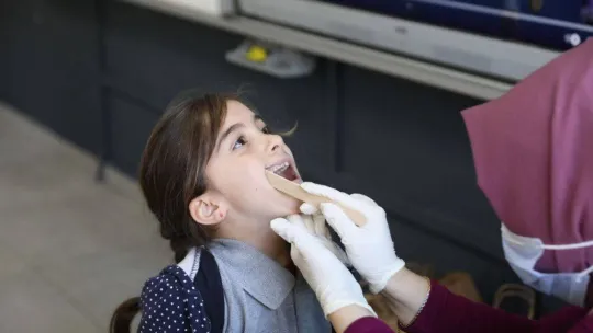 Minikler diş muayenesinden geçirildi