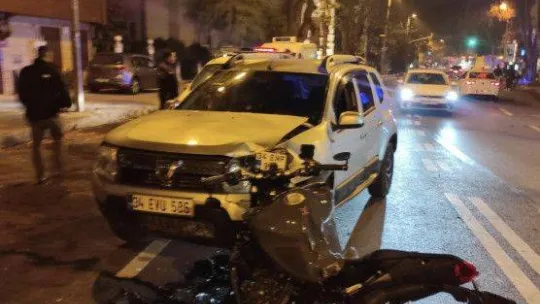 Motosiklet sürücüsü havada defalarca takla attı