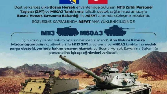 MSB: 'ASFAT, Bosna Hersek Silahlı Kuvvetlerinin bakım onarımını üstlendi'