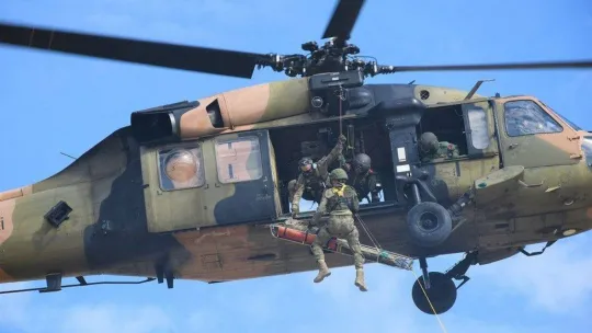 MSB'den helikopterli yangın söndürme tatbikatı