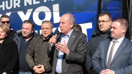 Muharrem İnce, eylemdeki TÜPRAŞ işçisini ziyaret etti