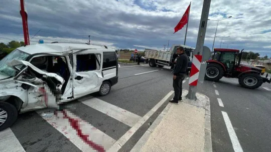 Muratlı girişinde feci kaza: 1 yaralı