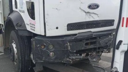 Muratlı girişinde feci kaza: 1 yaralı