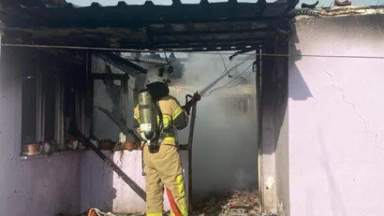 Mustafakemalpaşa'da korkutan yangın