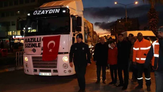 Nazilli'den otuzikinci tır dualarla yola çıktı