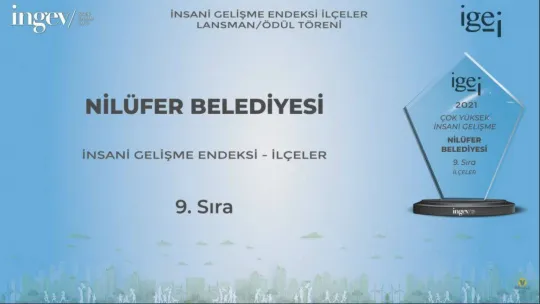 Nilüfer Belediyesi 'Çok Yüksek İnsani Gelişme'de 9. sırada