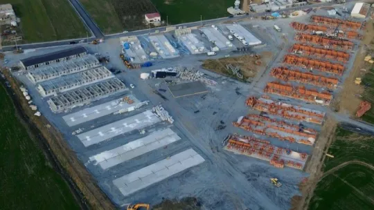Nurdağı'nda yığma yapı, konteyner kent ve prefabrik ev çalışmaları hız kazandı