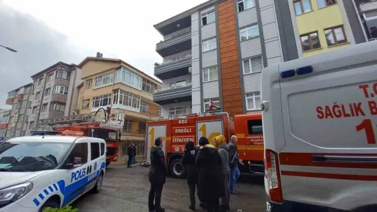 Ocakta yemek unuttu mutfak alevlere teslim oldu