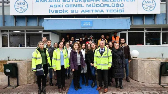 ODTÜ öğrencileri İvedik İçme Suyu Arıtma Tesisi'ni ziyaret etti