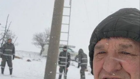 OEDAŞ ekipleri eksi 20 derece soğukta arızayı giderdi